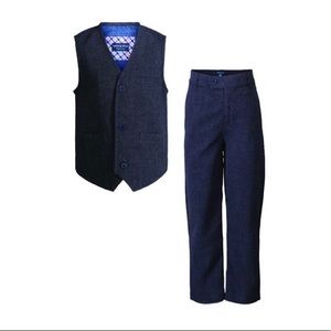 Andy & Evan Toddler Navy Vest Set